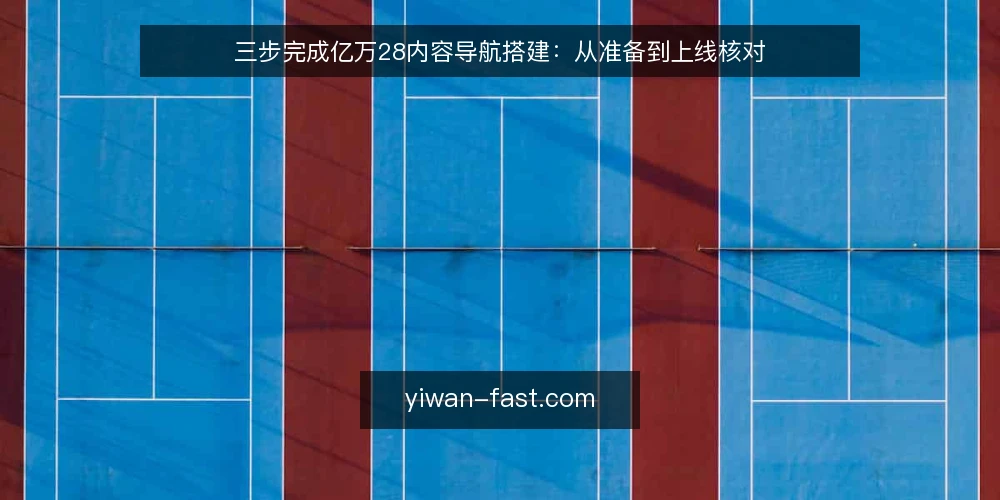 三步完成亿万28内容导航搭建：从准备到上线核对 — 搭建前的准备与基线确认 配图